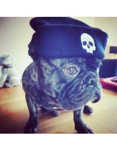 Bonnet Jadium !noir avec tête de mort brodé 2