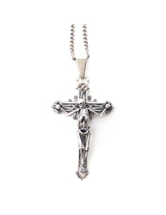Pendentif Croix Skull argent massif Jadium