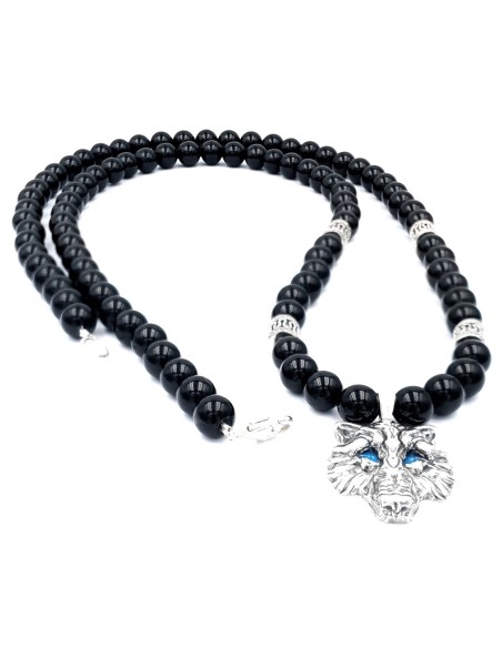Collier tatouage Loup de johnny en argent