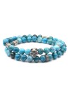 Bracelet Loup Johnny argent massif