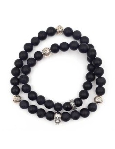 Bracelet Rival skull double rang Jadium 2