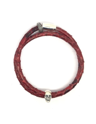 Bracelet Jadium Ramsay Skull double tours