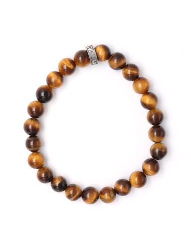 Bracelet Savannah en perles œil de tigre et la rondelle Jadium