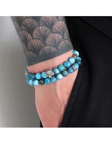 Bracelet Loup Johnny argent massif