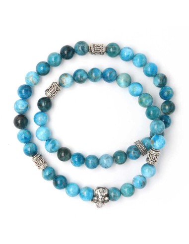 Bracelet Loup Johnny argent massif