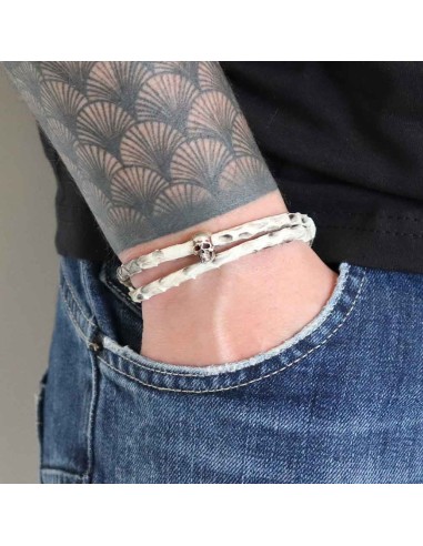 Bracelet Jadium Malayo Skull double tours