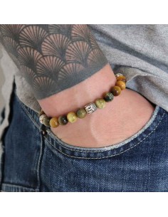 bracelet hestia bouddha argent massif et oeil de tigre fancy 2