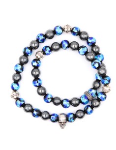 Bracelet en perles de verres phosphorescentes 2