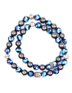 Bracelet bouddha en perles de verres phosphorescentes 2