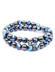 Bracelet en perles de verres phosphorescentes