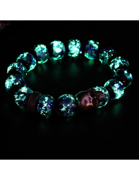 Bracelet en perles de verres king earth