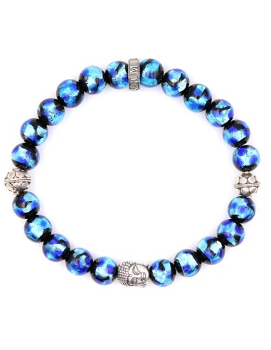 bracelet bleu bouddha phosphorescent