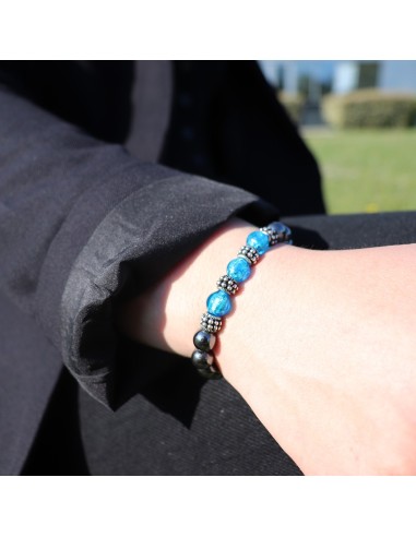 Bracelet_jadium_edition_limité_hiro_hemanite_perle_verre_bleu_femme