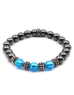 Bracelet_jadium_edition_limité_hiro_hemanite_perle_verre_bleu
