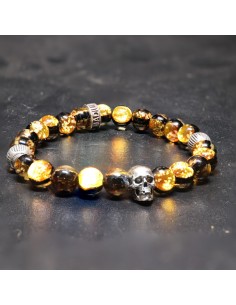 bracelet perle homme tête de mort 2