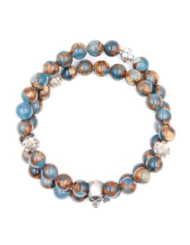 Bracelet Crane et perles fines quartz mozaic