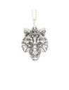 pendentif loup argent massif tatouage Johnny