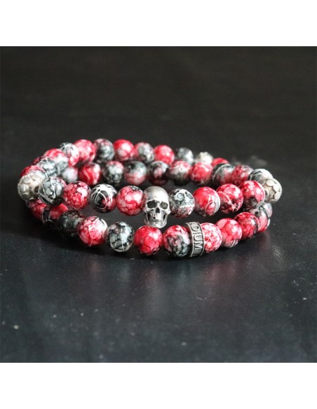 Bracelet Savannah Skull Double rang