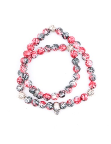 Bracelet Savannah Skull Double rang