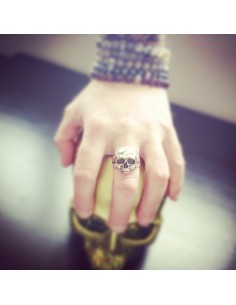 Bague tete de mort argent massif 2