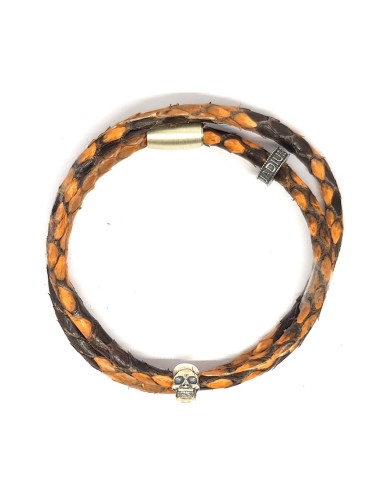 Bracelet Jadium Seban Skull double tourS